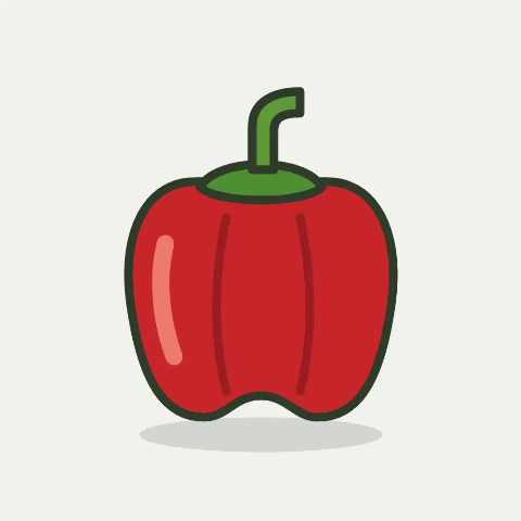 Illustratie van paprika