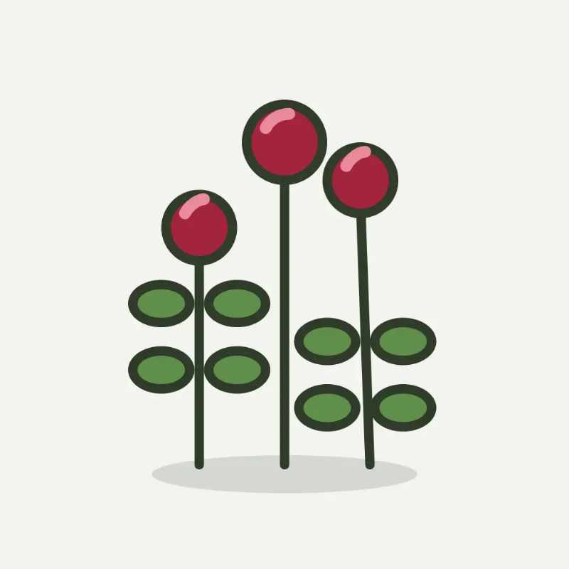 Illustratie van kleine pimpernel