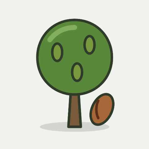 Illustratie van pecannoot