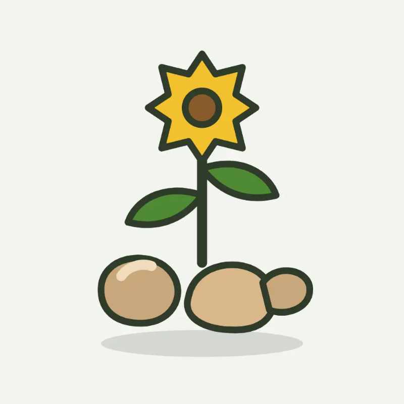 Illustratie van aardpeer