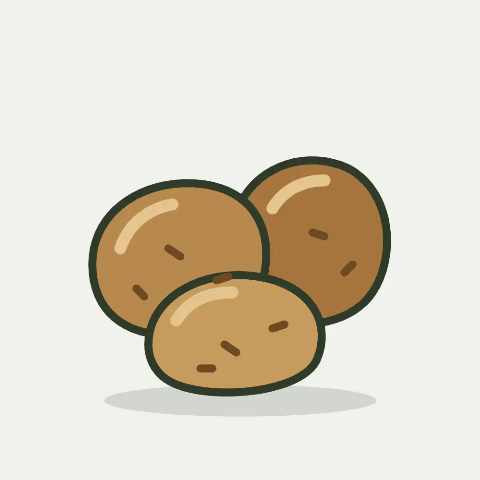 Illustratie van aardappel