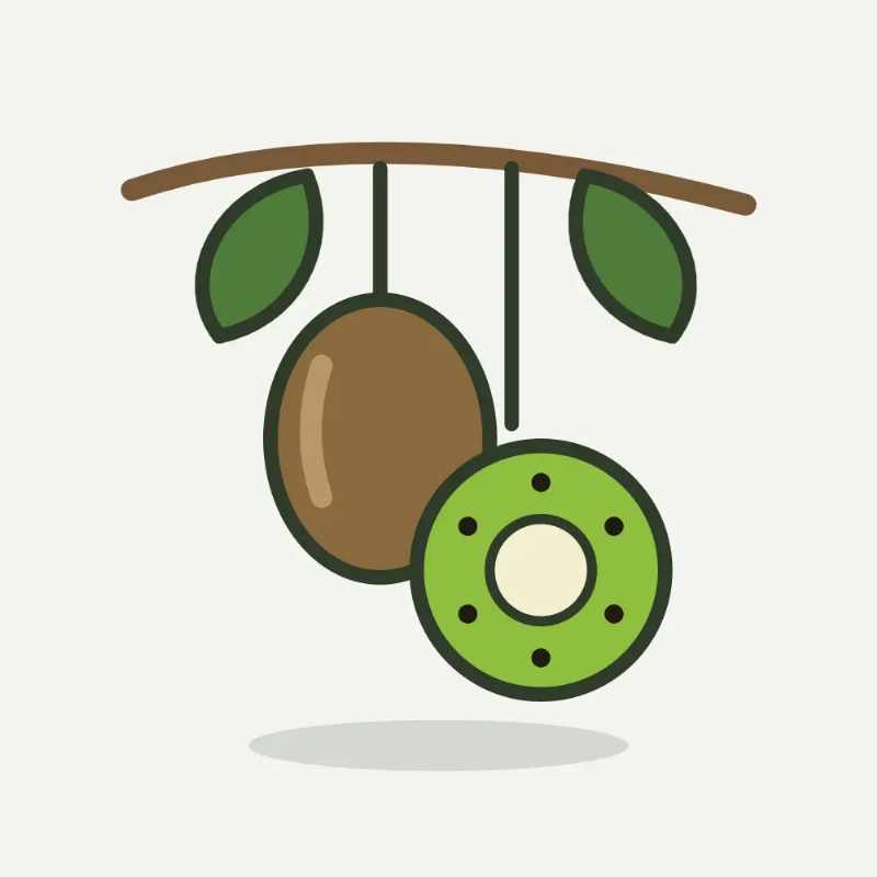 Illustratie van kiwi