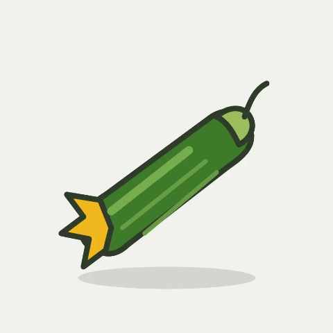 Illustratie van courgette